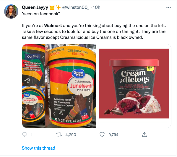Walmart Pulls 'Celebration' Themed Ice Cream Following Backlash & Criticism We