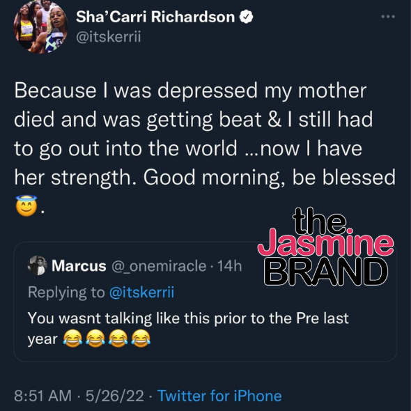 Track Star Sha'Carri Richardson Alludes That Her Ex Girlfriend Janeek ...