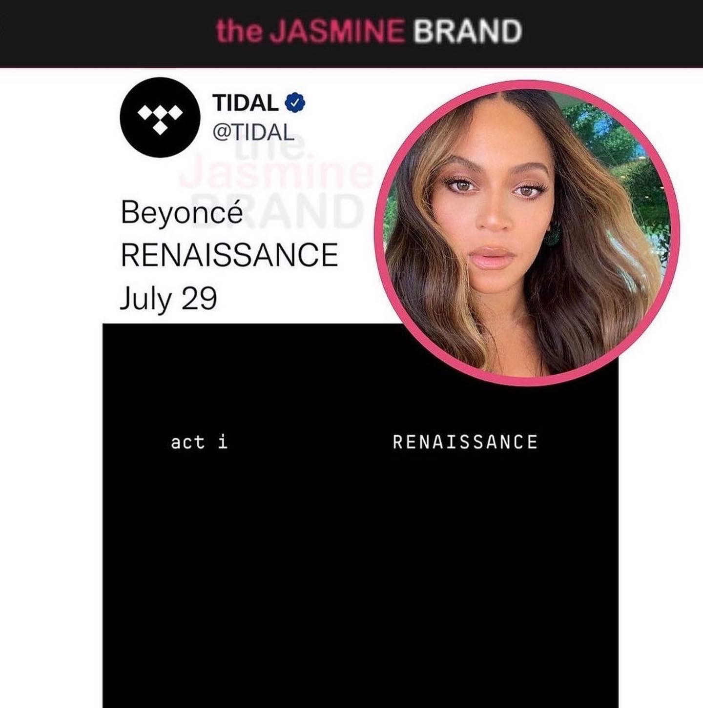 Beyoncé's New Album Renaissance Out Next Month
