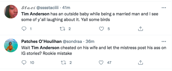 White Sox's MLB Player Tim Anderson Trends After A Woman Alludes That He  Cheated On His Wife & Is The Father Of Her Unborn Child - theJasmineBRAND