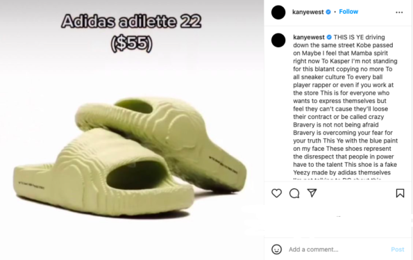 Kanye West, Yeezy Slide Dupe'u Sattığı İçin Adidas CEO'sunu Patlattı: "Bu Ayakkabı Sahte Bir Yeezy"