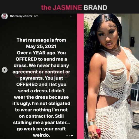 Ari Fletcher Says We Never Had A Contract After Designer Accused Her Of  Stealing Dress Design For Award Show - theJasmineBRAND