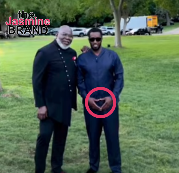 Diddy Takes Picture W/ TD Jakes At Bishop’s Birthday Celebration, Social Media Users Claim Music Mogul’s Hand Gesture Is A Sign He’s In The Illuminati [VIDEO]
