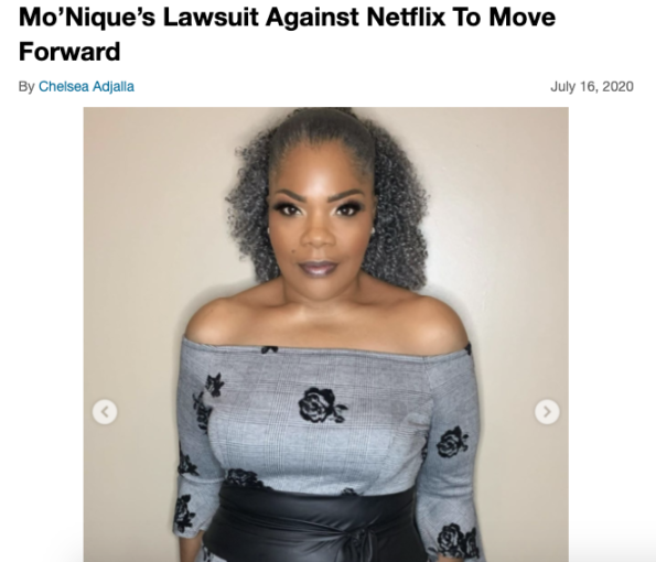 Mo'Nique, Önceki Irk ve Cinsiyet Ayrımcılığı Davasını Çözdükten Sonra Netflix Komedi Özel Filmini Çekecek