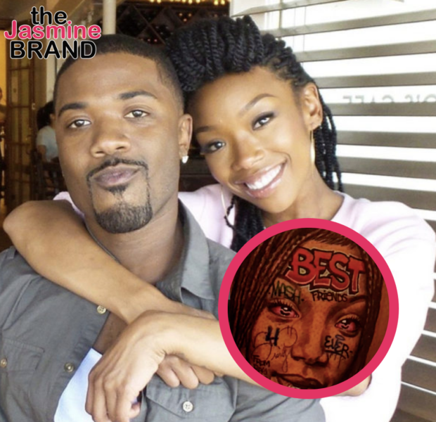 Ray J Gets His Sister Brandy’s Face Tattooed On His Leg: I Had to Start With My Best Friend