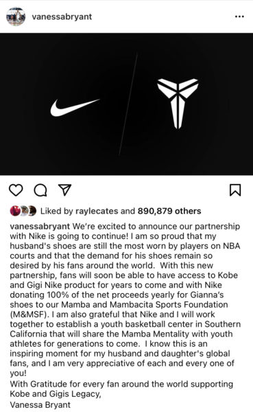 Vanessa Bryant, NBA Yıldızı DeMar DeRozan'ın Kobe Bryant'ın Sneaker Line W/Nike'ın Yüzü Olacağına İlişkin Raporları Yalanladı