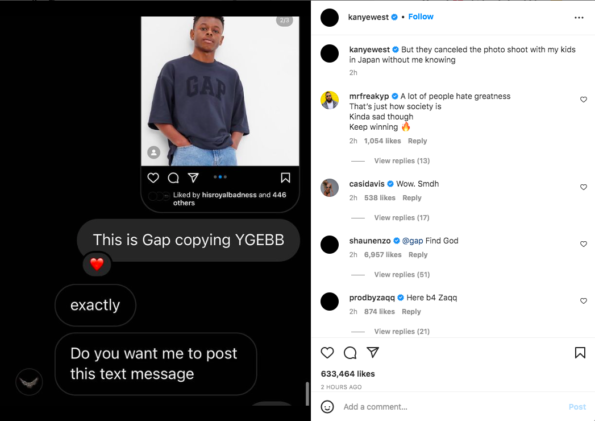 Kanye West x Instagram