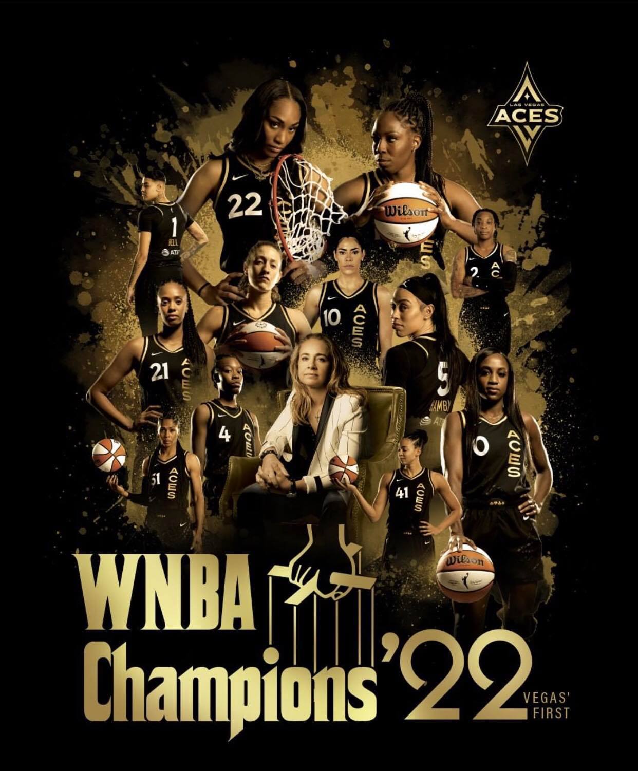Las Vegas Aces Antigua Women's 2023 WNBA Finals Champions Victory