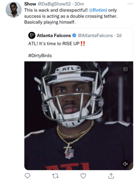 T.I. calls out the Atlanta Falcons over their new Rise Up anthem