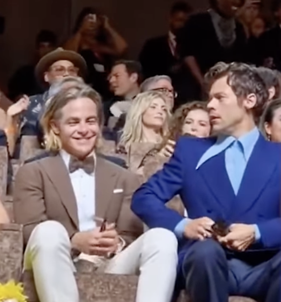 Did Harry Styles Spit On Chris Pine During ‘Don’t Worry Darling’ Premiere? Fans React [VIDEO]