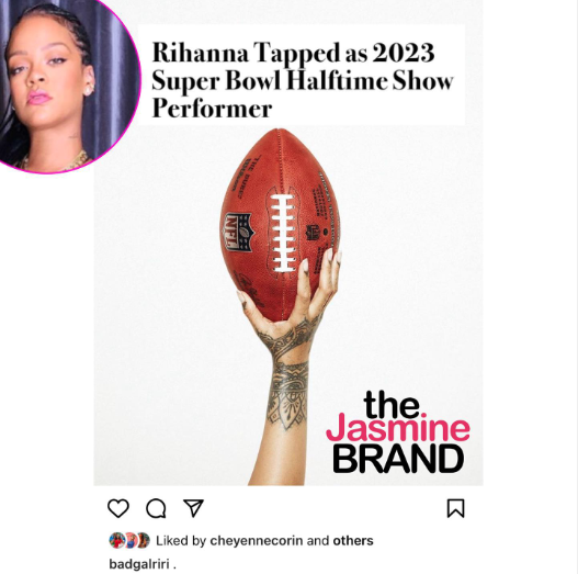 Rihanna Tapped as 2023 Super Bowl Halftime Show Performer