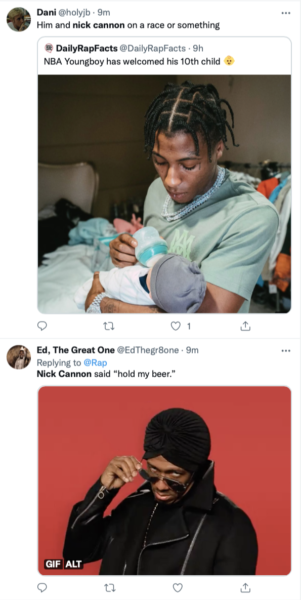 NBA Youngboy Trends Twitter'da 10. Çocuğunu Karşıladıktan Sonra, Sosyal Medya Kullanıcıları Nick Cannon'a Karşı 'Resmi Olmayan Bir Yarışma' Kazandığını İddia Ediyor
