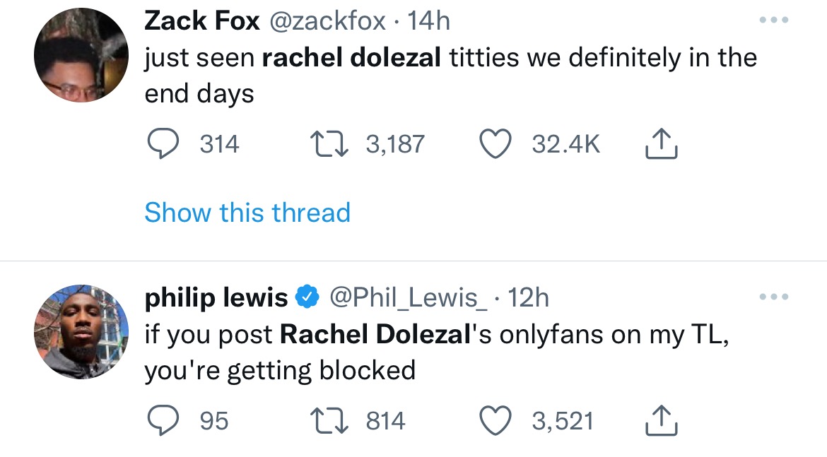 Rachel Dolezal Trends As Social Media Encountered Her OnlyFans Account ...