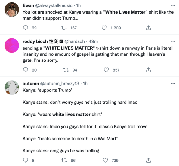 Kanye West - white lives matter