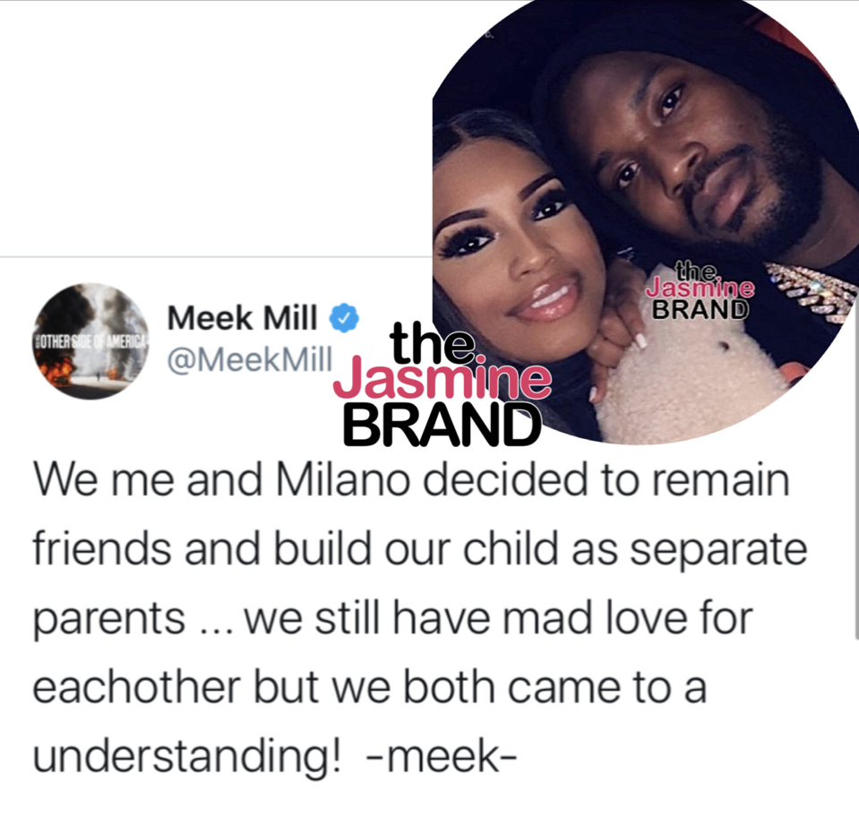 Meek Mill Calls Out ‘BET’ For Inviting His Ex Milan Harris To Participate In A Rap Cypher It’s