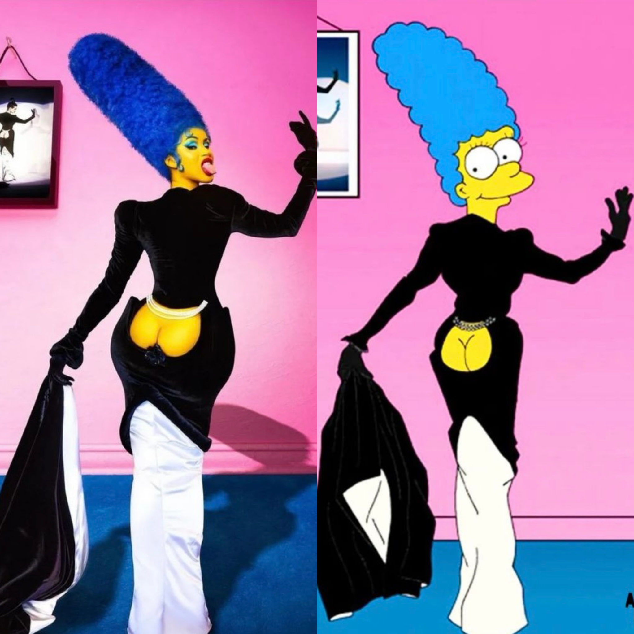 Cardi Bs Viral Marge Simpson Halloween Costume May Result In Legal Action Thejasminebrand 