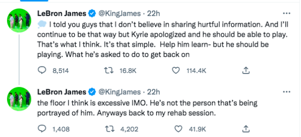NBA Komiseri Adam Silver, Kyrie Irving'in Antisemitik Olduğuna İnanmıyor + LeBron James, 'Tasvir Edilen Kişi O Değil' Dedi