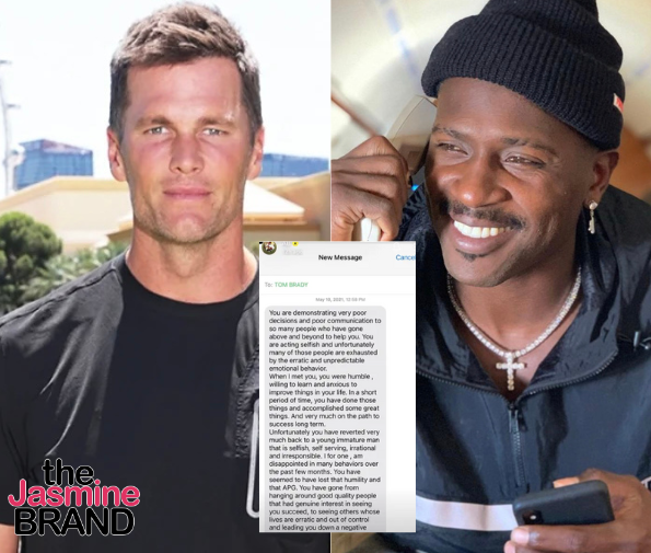 Antonio Brown Shares Old Text From Former Teammate Tom Brady