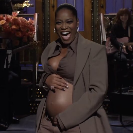 Keke Palmer Reveals She’s Pregnant During ‘SNL’