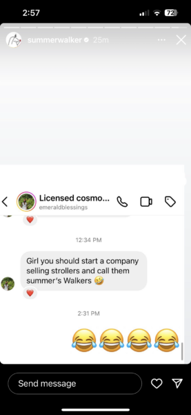 summer walker joke from fan