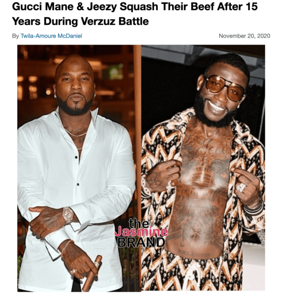 Jeezy and Gucci Mane to Face Off in Verzuz Battle After Feud