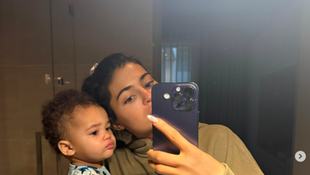 Kylie Jenner Shares First Images Of Son Aire & Clarifies How To Pronounce His Name