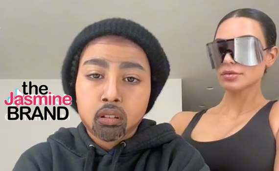 Kim Kardashian Assists North West W/ Transforming Into Kanye West For TikTok Using Special Effects Makeup