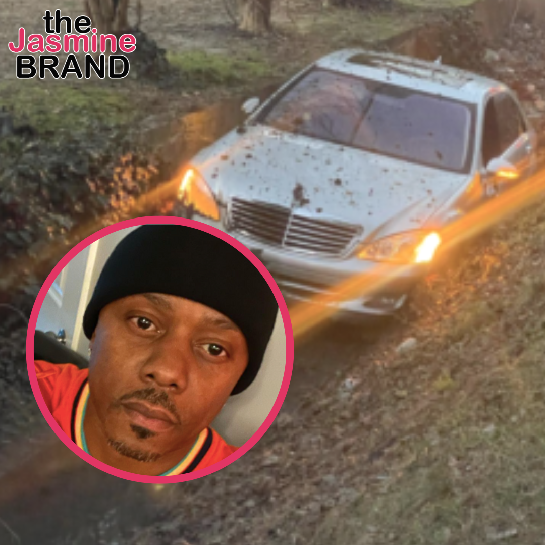 Donell Jones Crashes Into Ditch After Falling Asleep While Driving If