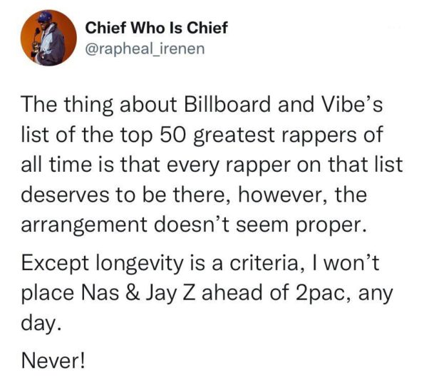 Jay-Z Leads Billboard & VIBE's 50 Greatest Rappers Of All Time List, W ...