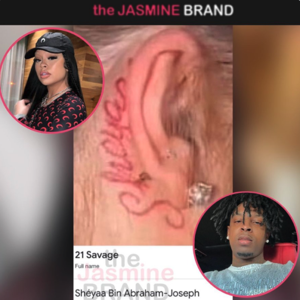 21 Savage Has Yet To Respond To Rumored Girlfriend Latto Getting Tattoo Of  His Real Name  Fans React  theJasmineBRAND