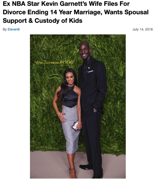 Kevin Garnett and Wife Brandi Padilla Are Getting a Divorce - Sports Gossip