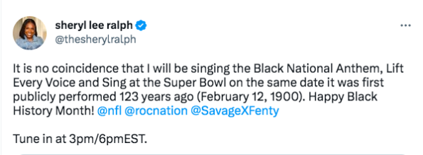 Lift Ev'ry Voice and Sing' performed at Super Bowl exactly 123