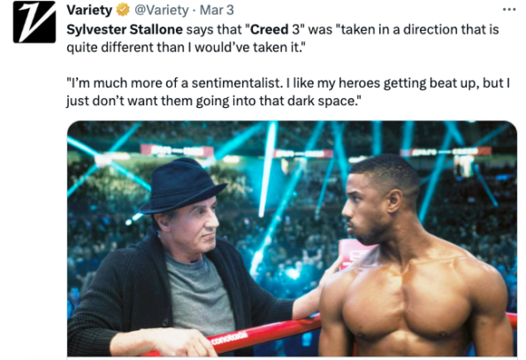Michael B. Jordan'ın 'Creed 3'ü Dünya Çapında 100 Milyon Doların Üzerinde Kazandı Açılış Hafta Sonu + Sylvester Stallone, Yaratıcı Farklılıklar ve 'Rocky' Franchise Hakları Üzerindeki Mücadele Nedeniyle Filmden Uzak Durdu