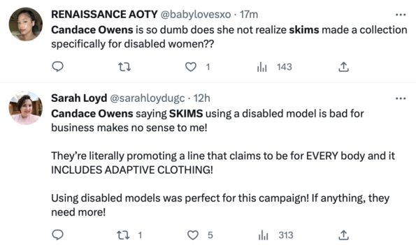 Candace Owens Thinks Hiring Disabled Models is Taking Inclusivity