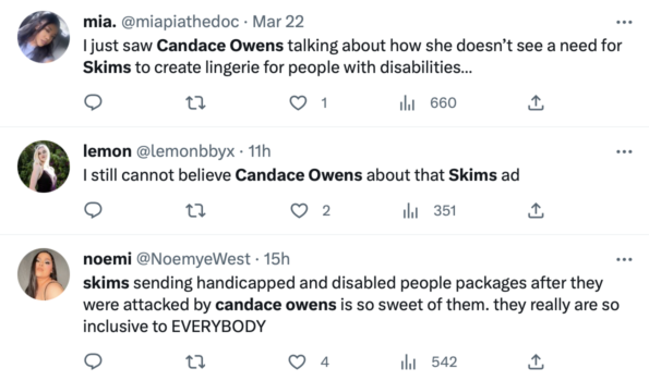 Candace Owens Goes On Bizarre Rant Over SKIMS Ad Featuring Disabled Models:  'I'm Tired Of This All Inclusivity Thing, It Seems Ridiculous' -  theJasmineBRAND