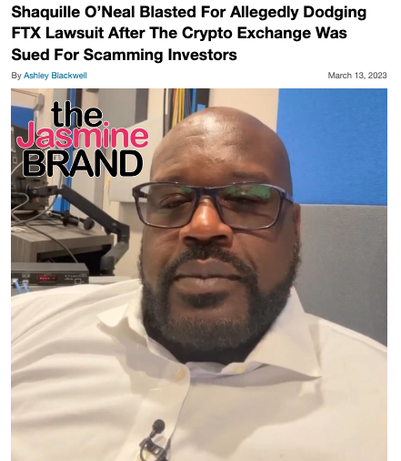 Shaq becomes latest celebrity to distance himself from FTX, crypto