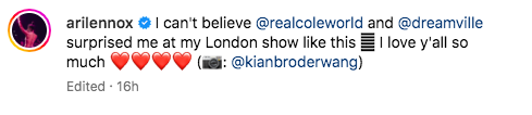 J. Cole, Ari Lennox'u Londra Konserinde Şaşırtırken Suskun Bıraktı
