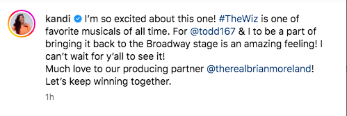 Kandi Burruss ve Kocası Todd Tucker, Broadway-Bound 'The Wiz' Revival'ın Yapım Ekibine Katıldı