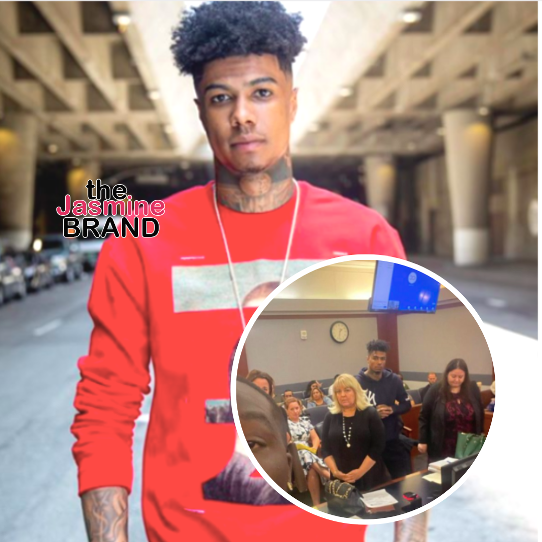 Man who was sh-t by #Blueface in vegas last year took a selfie after  snitching on him in court 😂😭😭