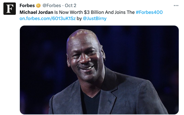 Michael Jordan Is Now Worth $3 Billion And Joins The Forbes 400