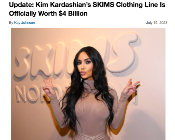 Kim Kardashian's SKIMS Becomes the Official Underwear Partner of