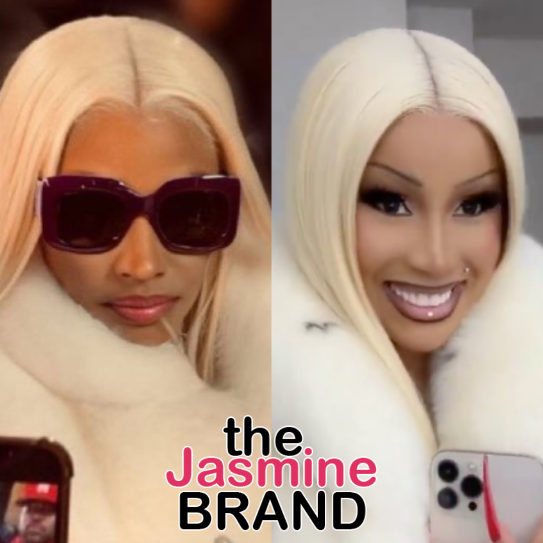 Fans Think Cardi B Copies Nicki Minaj's White Fur Coat Style - XXL