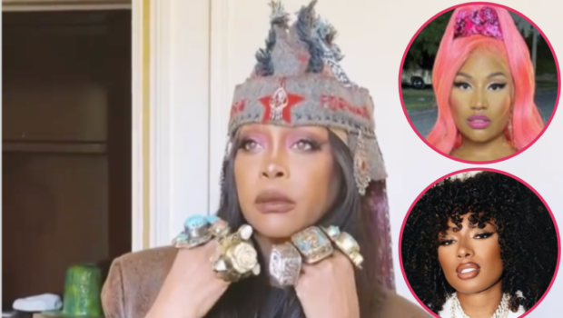 Erykah Badu Appears To Shade Nicki Minaj Amid Her Beef w/ Megan Thee Stallion: ‘Who’s The Queen Of Rap Again?’