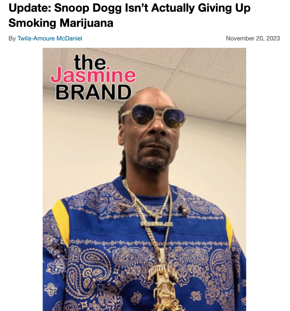 Snoop Doggs 'Giving Up Smoke' Campaign For Smokeless Fire Pit Brand ...