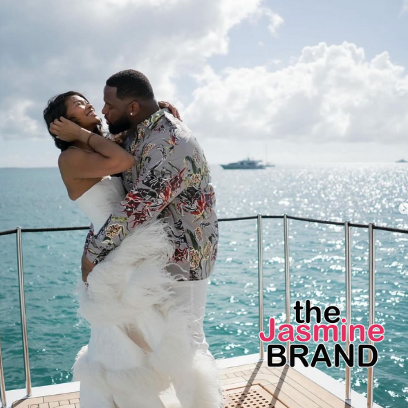 Chanel Iman And NFL Player Davon GodChaux Are Married! Couple Said ‘I Do’ On Caribbean Yacht 5 Months After Welcoming Their Daughter