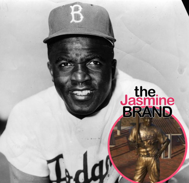 Jackie Robinson Statue Fundraiser Surpasses $175K Goal For Replacement After Monument Was Stolen, Destroyed, & Burned In Kansas