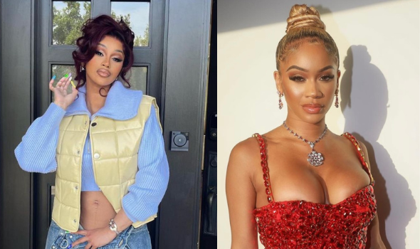 Cardi B Says ‘I Don’t Play That Sh*t’ After She ‘Ran Into Somebody’ At Vanity Fair Oscars Party & Fans Are Convinced She’s Talking About Saweetie