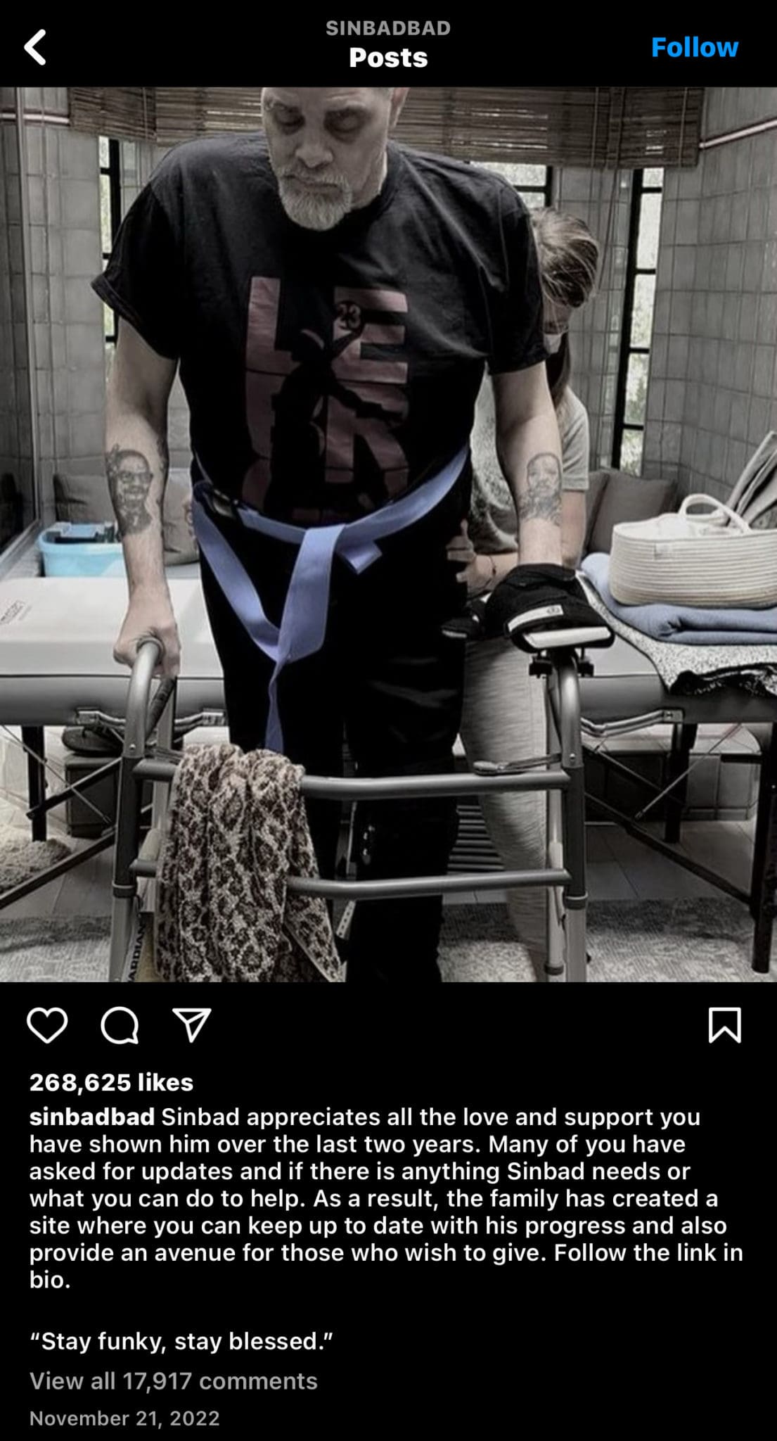 Sinbad Makes First Public Appearance Since 2020 Stroke, Tells Fans ...