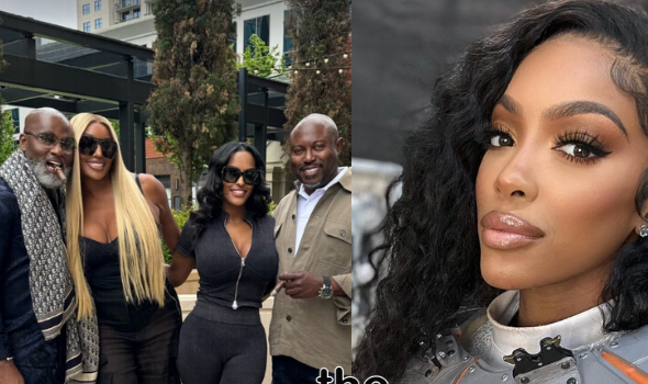 Nene Leakes Hangs Out w/ Boyfriend Nyonisela Sioh, Simon Guobadia & Another Woman Amid Her Feud w/ Porsha Williams + Simon Says Woman Has ‘Been My Friend Before BS’