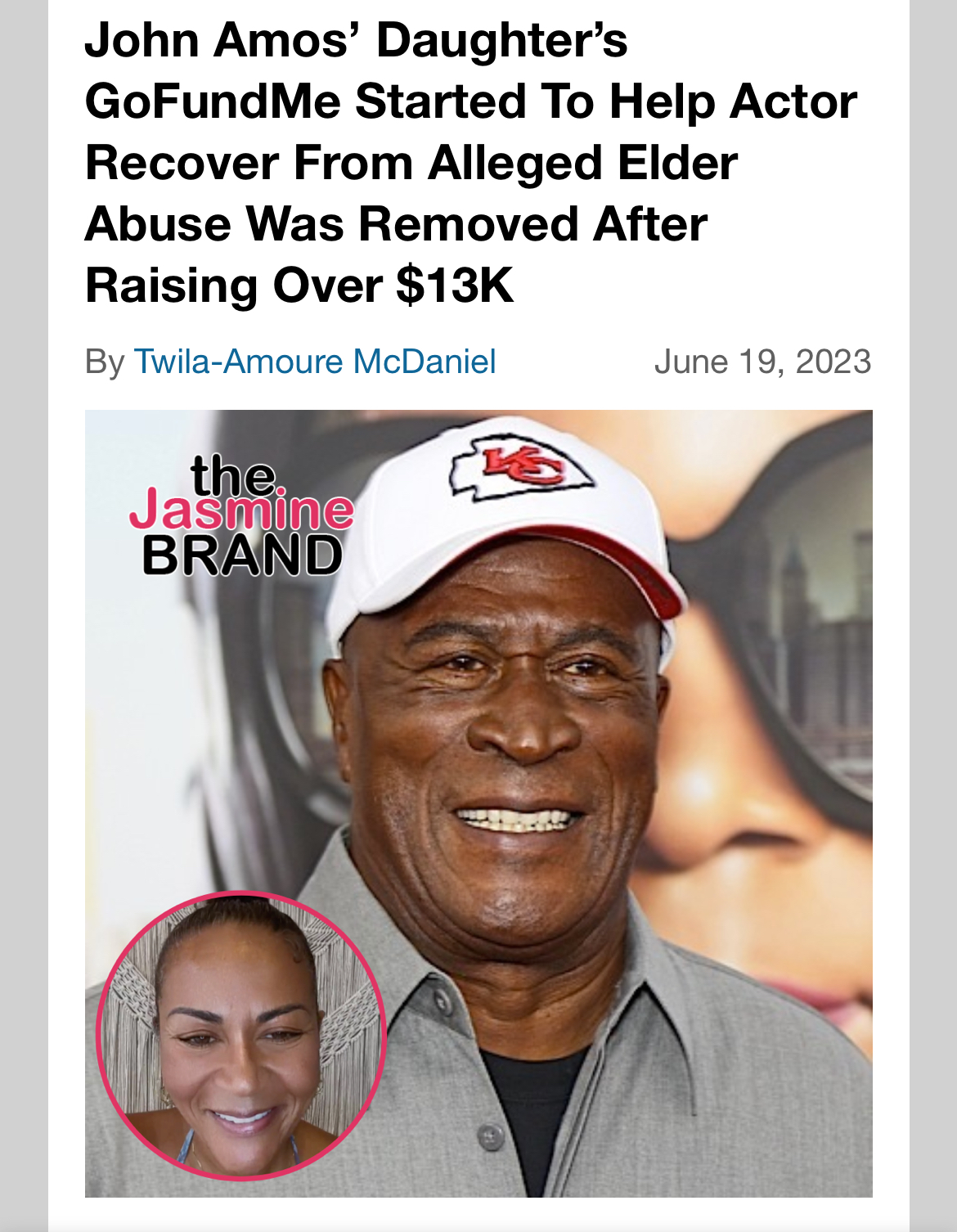 John Amos’ Elder Abuse Investigation Closed By Authorities Due To Lack ...